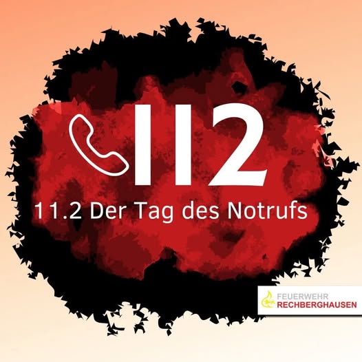 📞 Tag des Notrufs 112. Jede Sekunde z&auml;hlt.